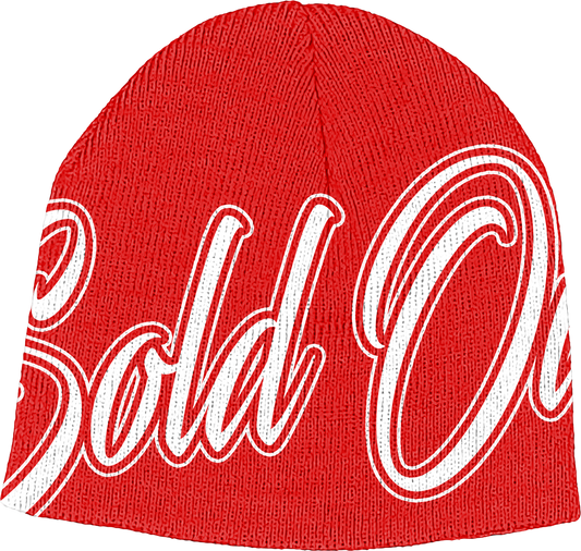 Red Soldout Reversable Beanies
