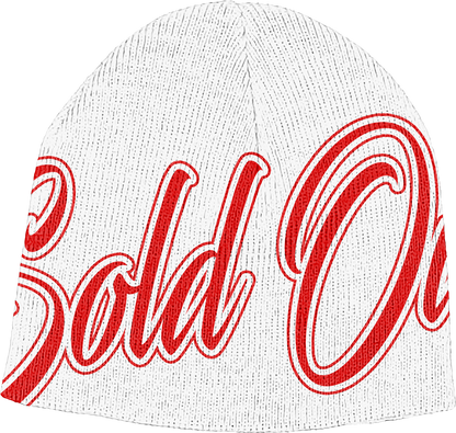 Red Soldout Reversable Beanies