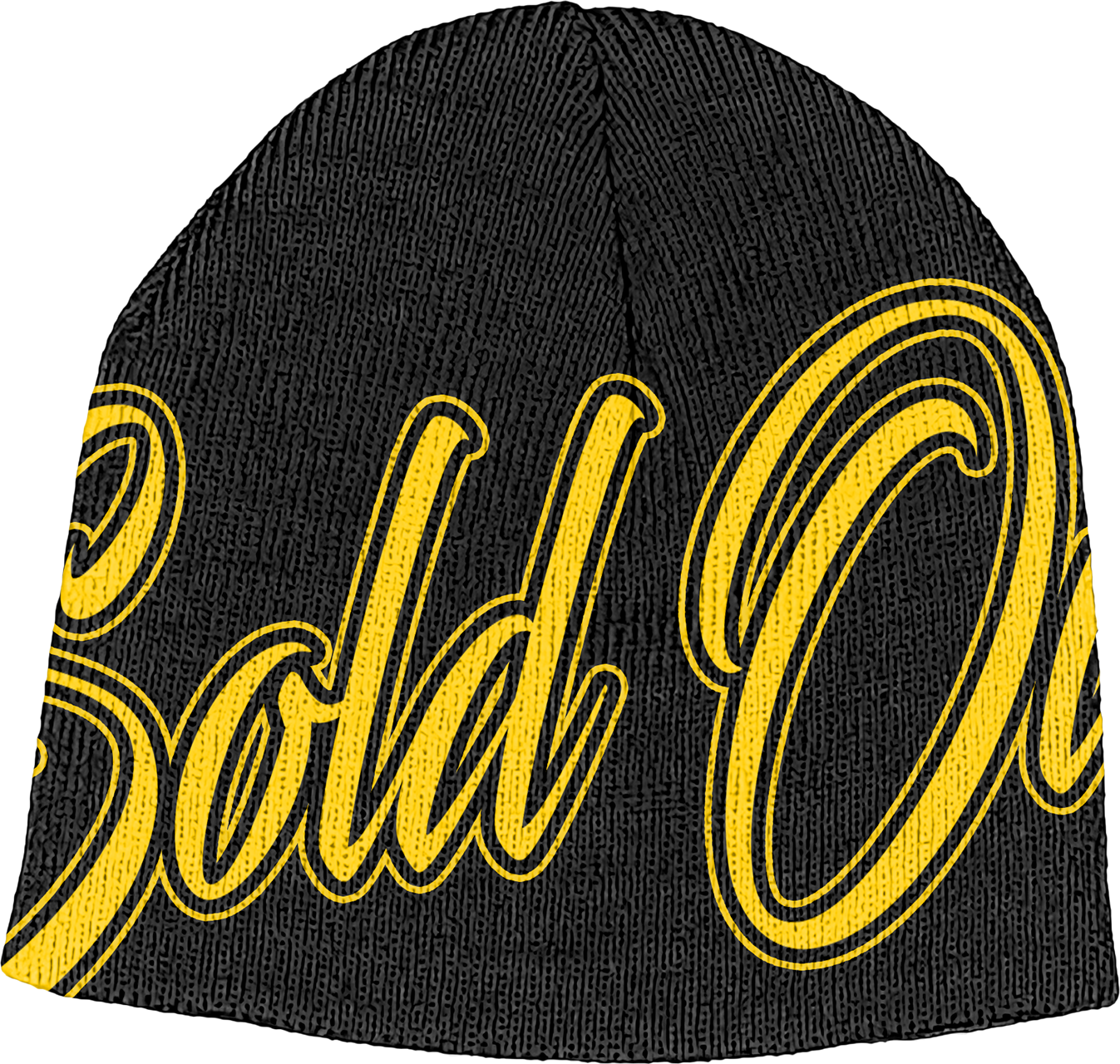 Black Soldout Reversable Beanies