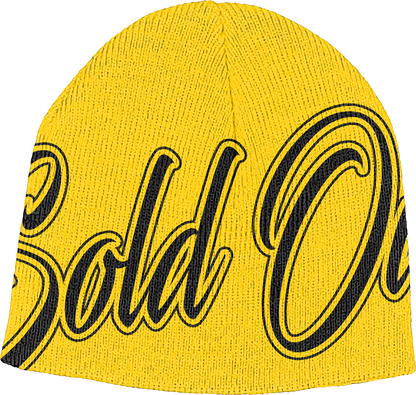 Black Soldout Reversable Beanies